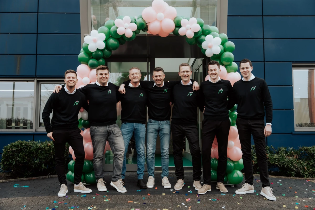 Family group photo of Van der Nagel men